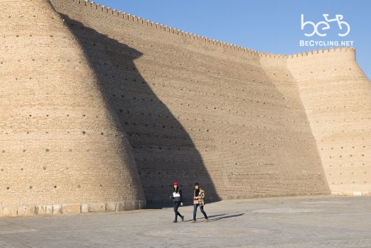 In front of the wall of The Ark fortress