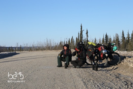 Starting the day on the Dempster Highway.