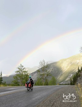 Double rainbow along the Alaska Highway