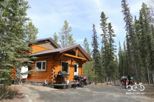 Friend's cabin on the Alaska Highway