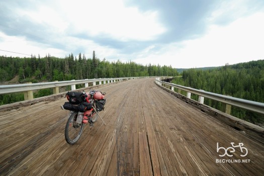 Wood bridge along the Old Alaska Highway