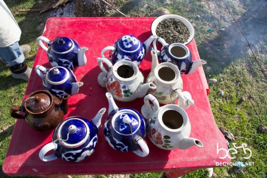 Preparing hot water for countless teapots