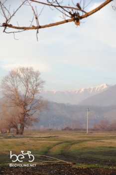 Last Caucasus Mountains view