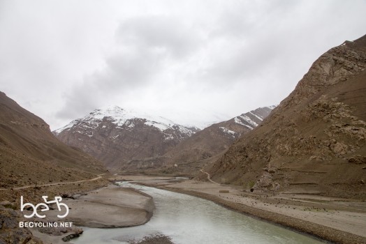 Panji river in the Wakhan Valley