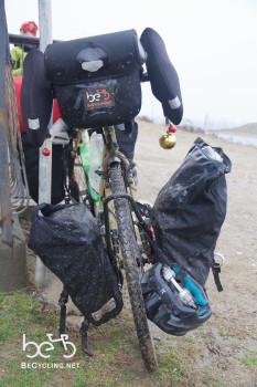 Dirty bike and baggages