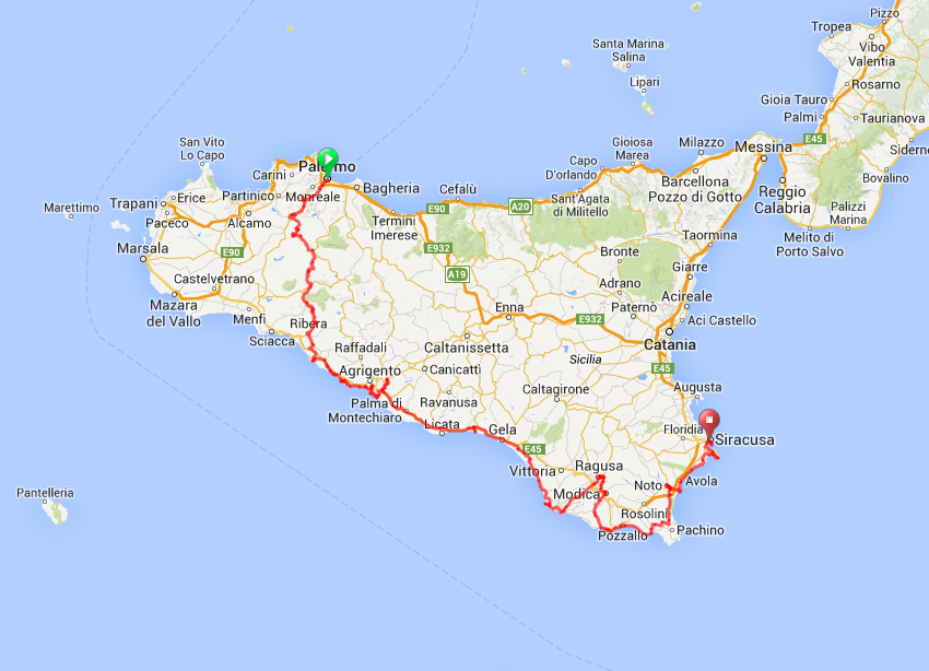 Sicily Itinerary image